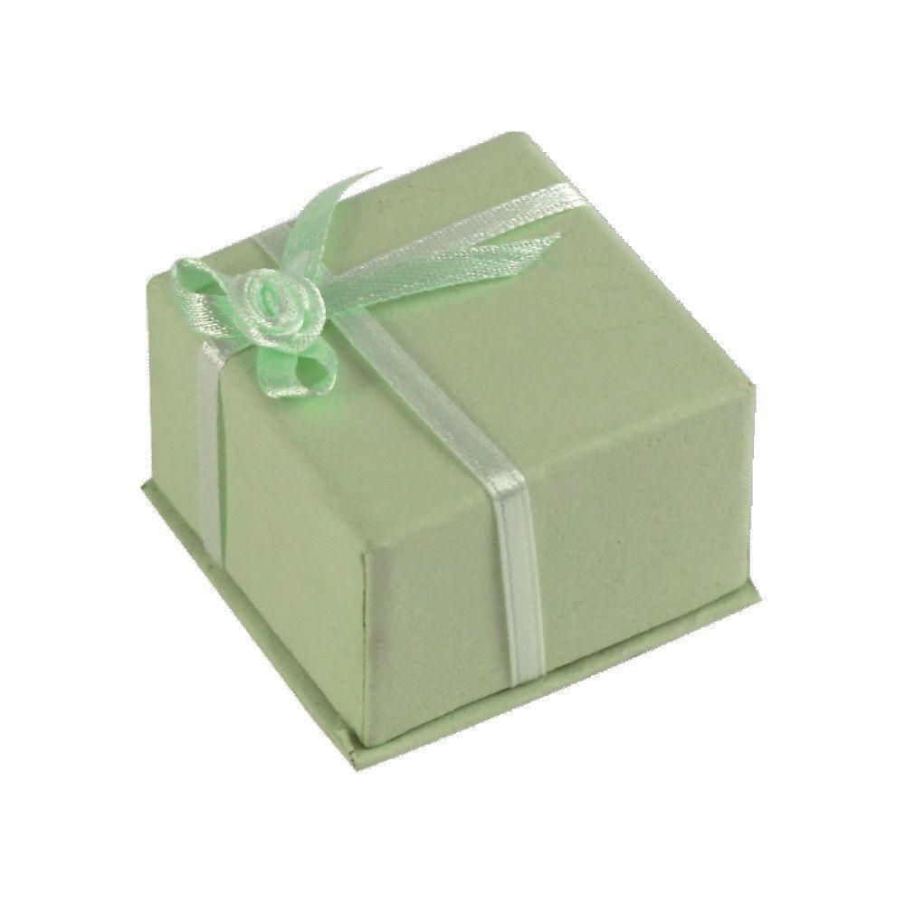 Dárková krabička ve světle zelené barvě FINGER light green H. 5x5 cm Finger dark orange