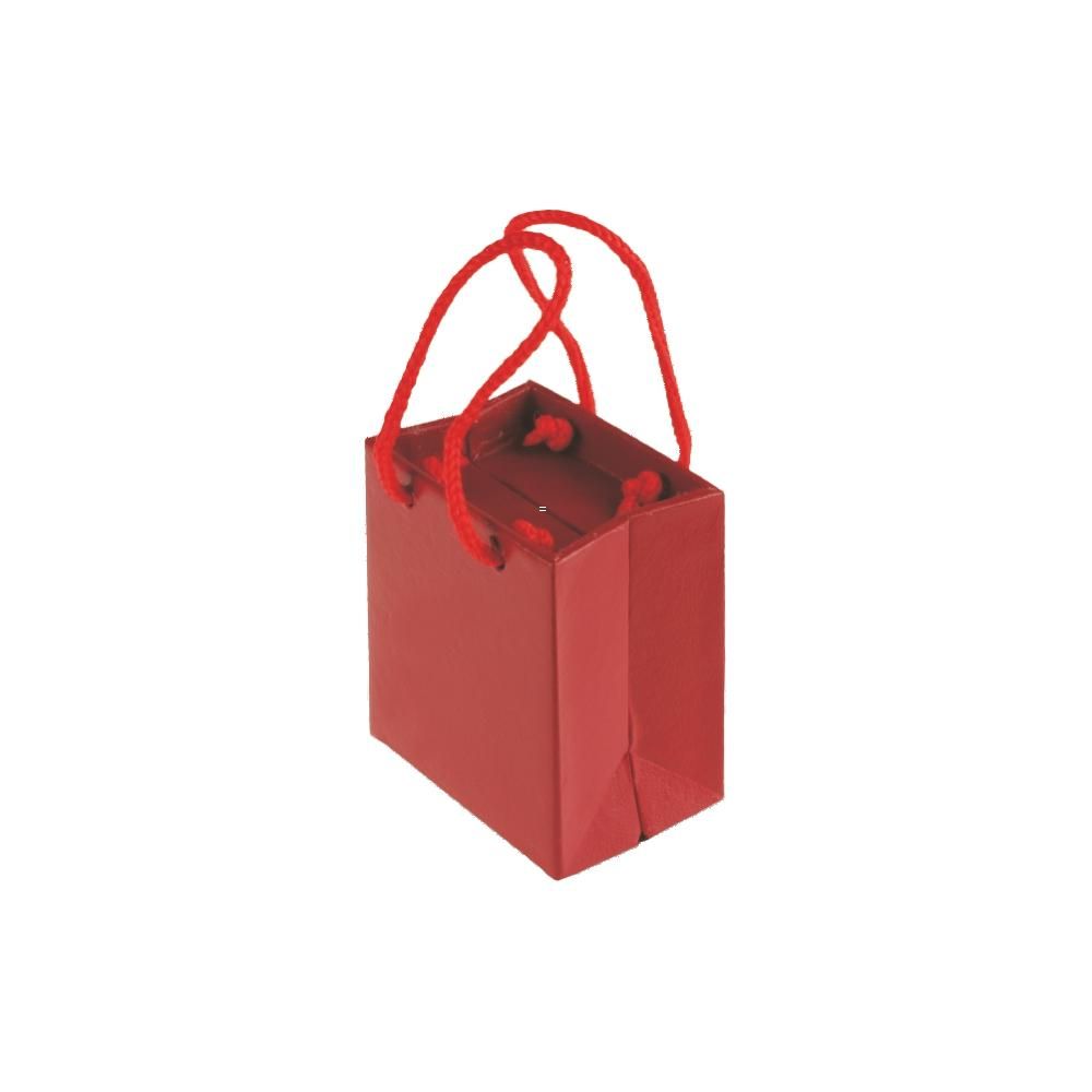 Dárková krabička na dva prstýnky ve tvaru tašky GH 27 red 2 ring - GH 27 red 2 ring