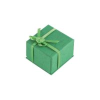 Dárková krabička MPM FINGER light green H. 5x5 cm v tmavě zelené barvě