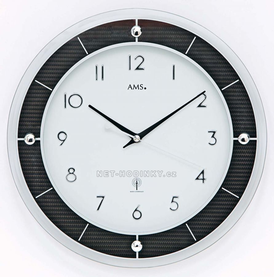 Nástěnné hodiny AMS 5853, AMS 5854 rádiem řízené AMS 5854