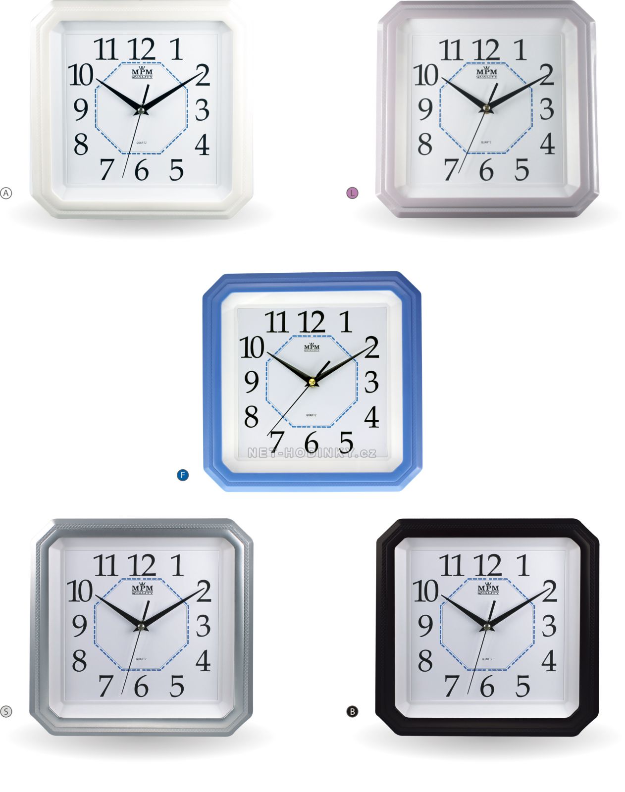 Dětské plastové nástěnné hodiny s různými motivy E01.2418