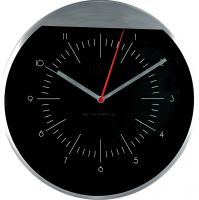 Moderní kovové nástěnné hodiny s decentním ciferníkem E01.2481 - E01.2481
