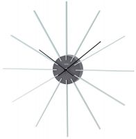 Nástěnné hodiny moderní na zeď ams 9595 motiv sluníčko