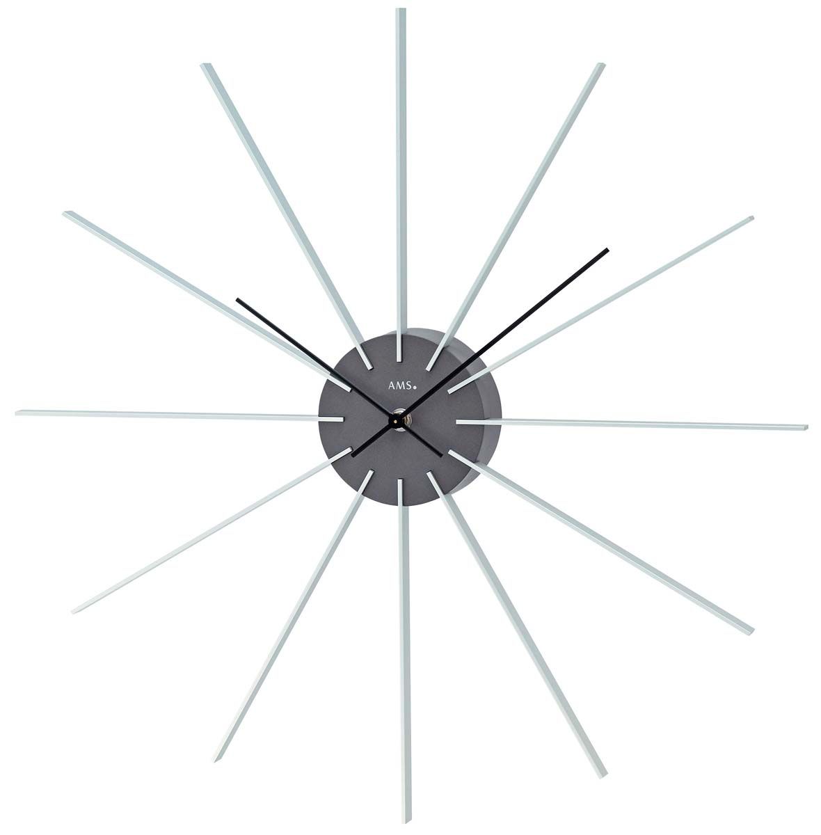 Nástěnné hodiny moderní na zeď ams 9595 motiv sluníčko