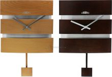 Netradiční dřevěné nástěnné hodiny PRIM ve tvaru lampičky E07P.3059 - Nástěnné hodiny PRIM Modern I
