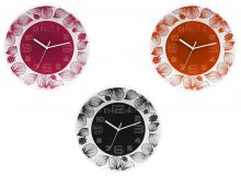 Krásné hodiny v různých barevných kombinacích s květinovým dekorem E01.3227