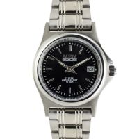 Dámské hodinky s černo-stříbrným číselníkem a datumem W02M.10373