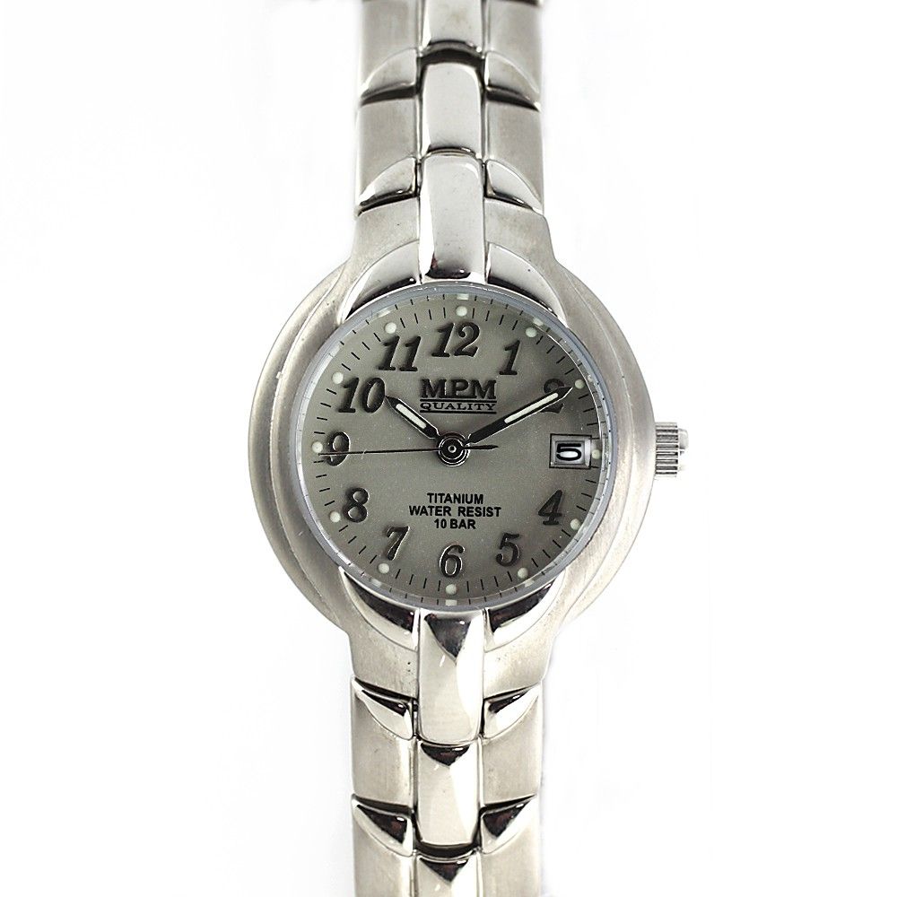 Dámské titanové hodinky s černým číselníkem a datumem W02M.10354 W02M.10354.A