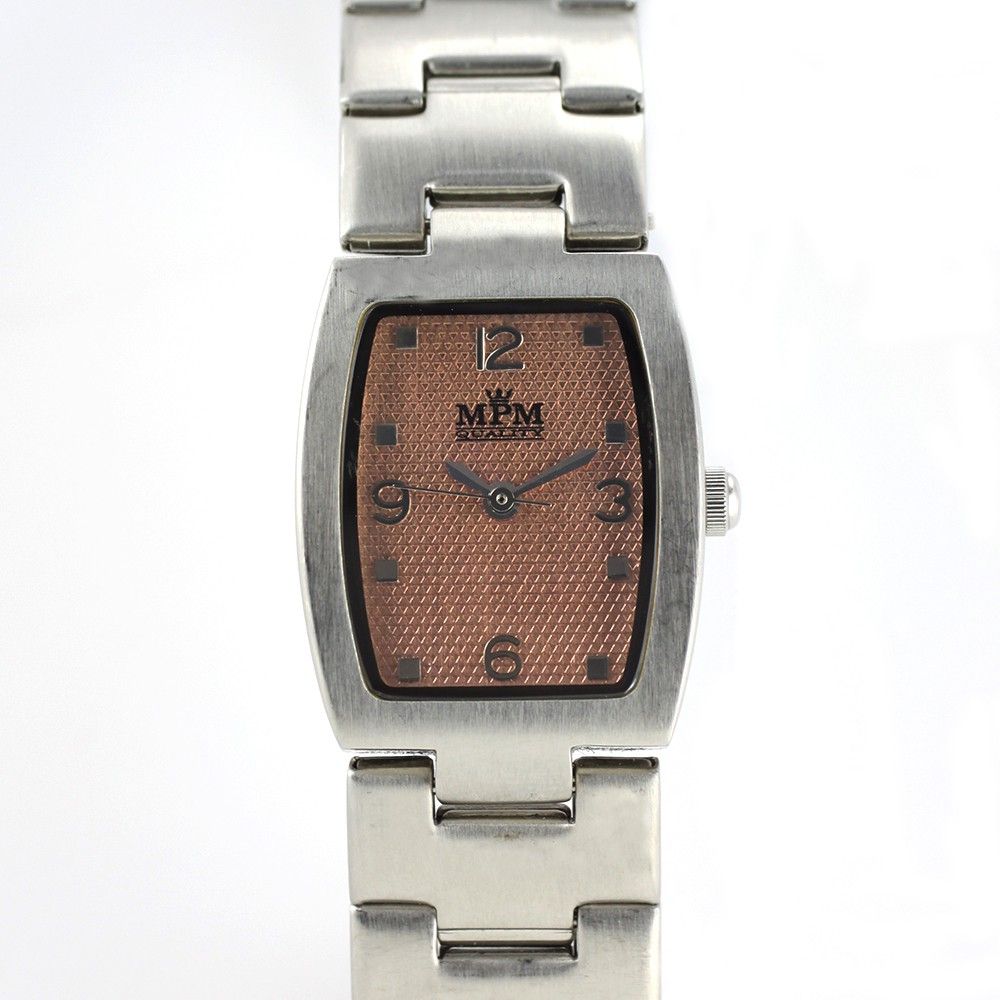 Minimalistické dámské hodinky s oranžovým číselníkem W02M.10361