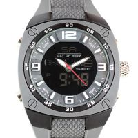 Mohutné sportovní hodinky na silikonovém řemínku s kombinovaným číselníkem W01M.10610 - W01M.10610.A
