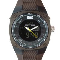 Mohutné sportovní hodinky na silikonovém řemínku s kombinovaným číselníkem W01M.10610 - W01M.10610.B