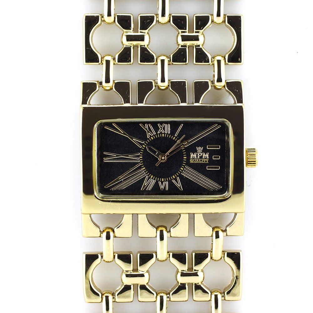 Náramkové hodinky s černým číselníkem a římskými indexy W02M.10576 W02M.10576.A