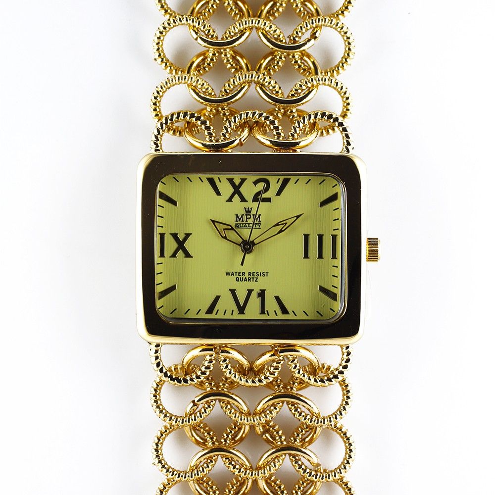 Nepřehlédnutelné dámské společenské hodinky s řetízkovým náramkem W02M.10477 W02M.10477.B