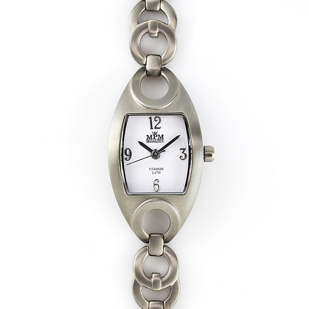 Netradiční dámské titanové hodinky v jemném designu W02M.10334