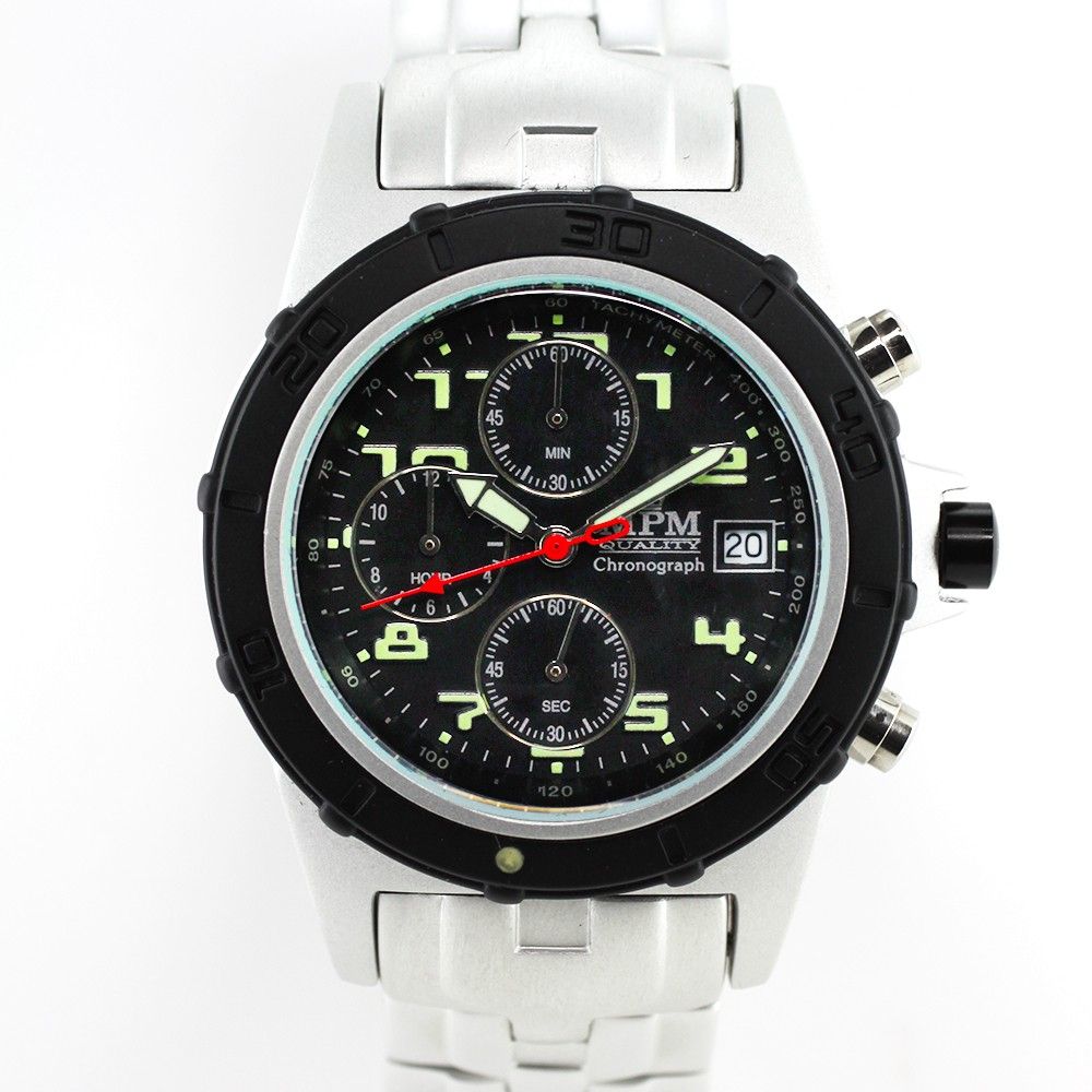 Sportovní pánské hodinky s datem a chronografem W01M.10465