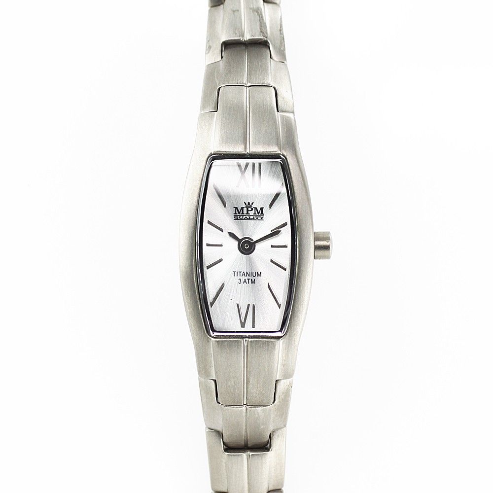 Stylové dámské hodinky s elegantním ciferníkem v titanovém pouzdře W02M.10333