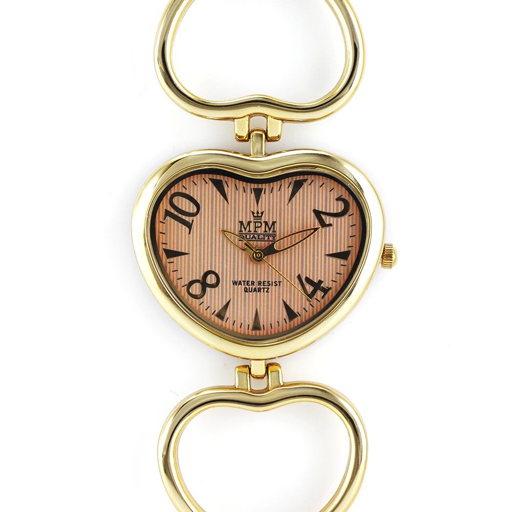 Dámské elegantní hodinky ve tvaru srdce s tmavým číselníkem W02M.10638 W02M.10638.A