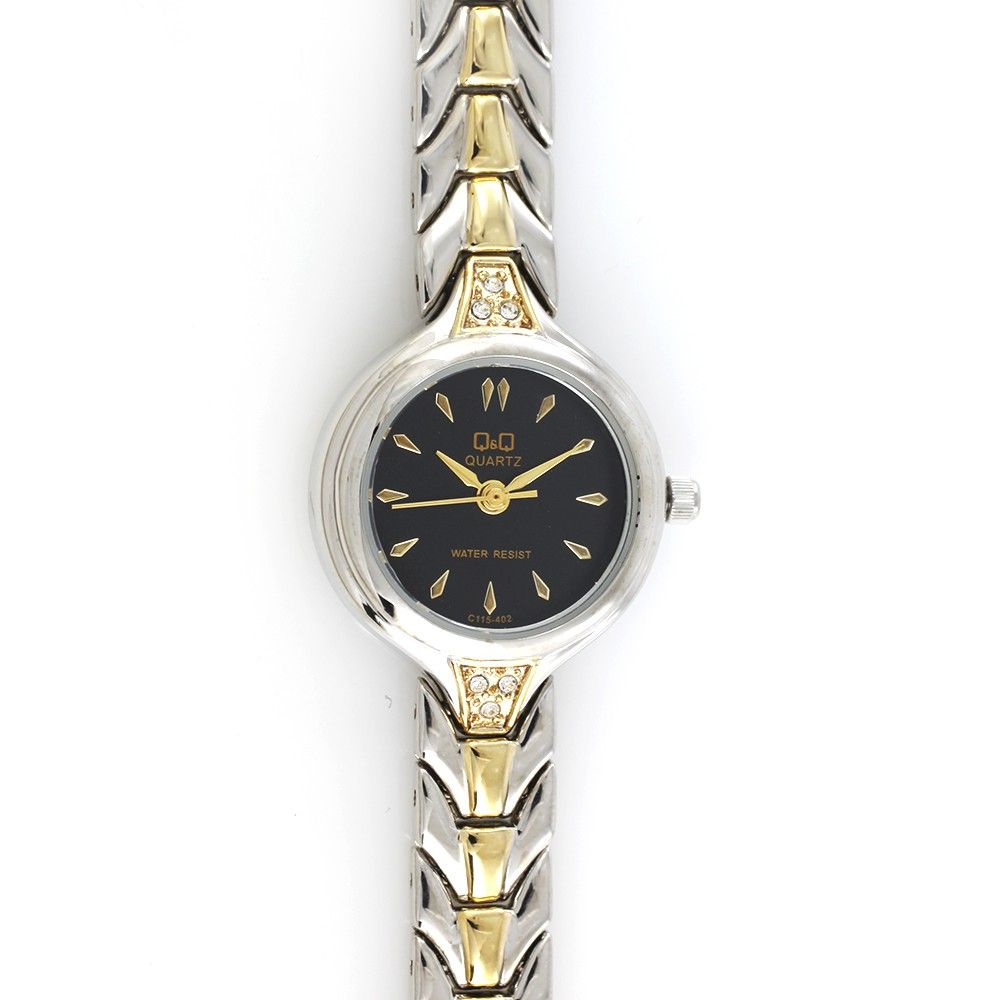 Dámské quartzové hodinky v elegantním designu stříbrno-zlaté barvy W02Q.10738 W02Q.10738.A