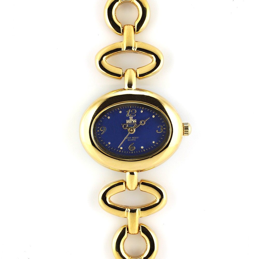 Jemné dámské hodinky oválného tvaru s bílým číselníkem W02M.10565