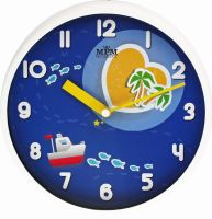 Plastové dětské nástěnné hodiny s motivem vodního světa E01.3091 - E01.3091