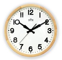 Dřevěné nástěnné hodiny s jednoduchým ciferníkem E07.3662 - E07.3662 .B