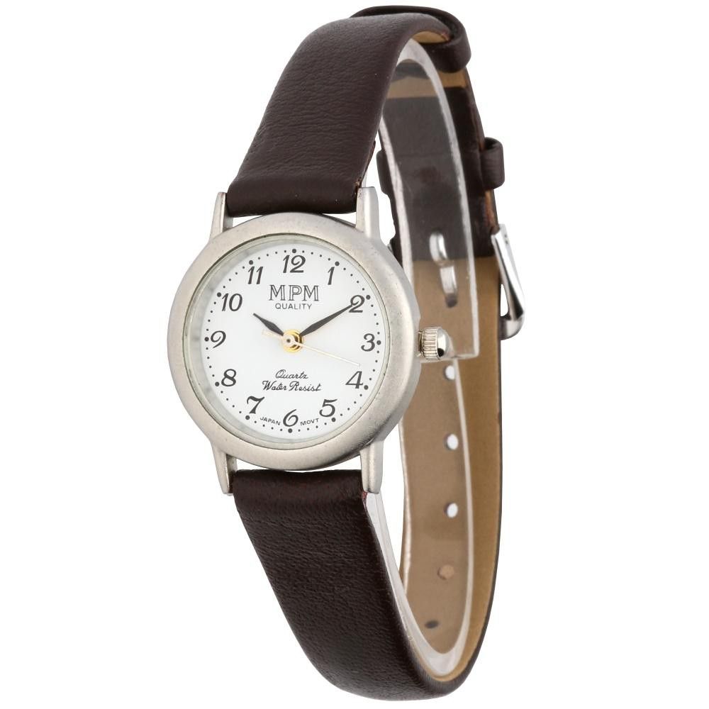 Jednoduché dámské hodinky s koženým řemínkem W02M.10930 - W02M.10930.A