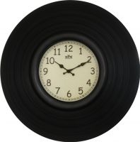 Originální nástěnné hodiny ve stylu vinylové desky E01.3681