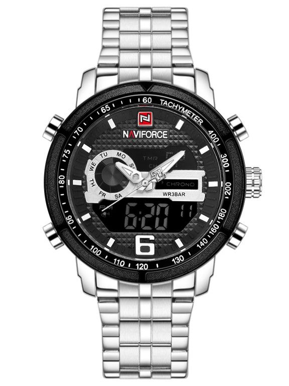 Pánské sportovní hodinky s ocelovým řemínkem W01X.11048 W01X.11048.A