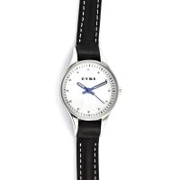Stylové dámské hodinky s úzkým černým koženým řemínkem a decentním číselníkem W02E.10909