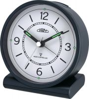 Analogový budík plastový bílý/šedý PRIM Alarm Gentleman - C01P.3798.9200.IA 