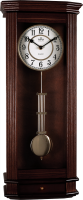 Dřevěné nástěnné hodiny s kyvadlem a praktickou zásuvkou E05.3892 - E05.3892