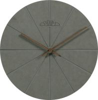 Moderní dřevěné hodiny PRIM Design E01P.3872 v šedé barvě