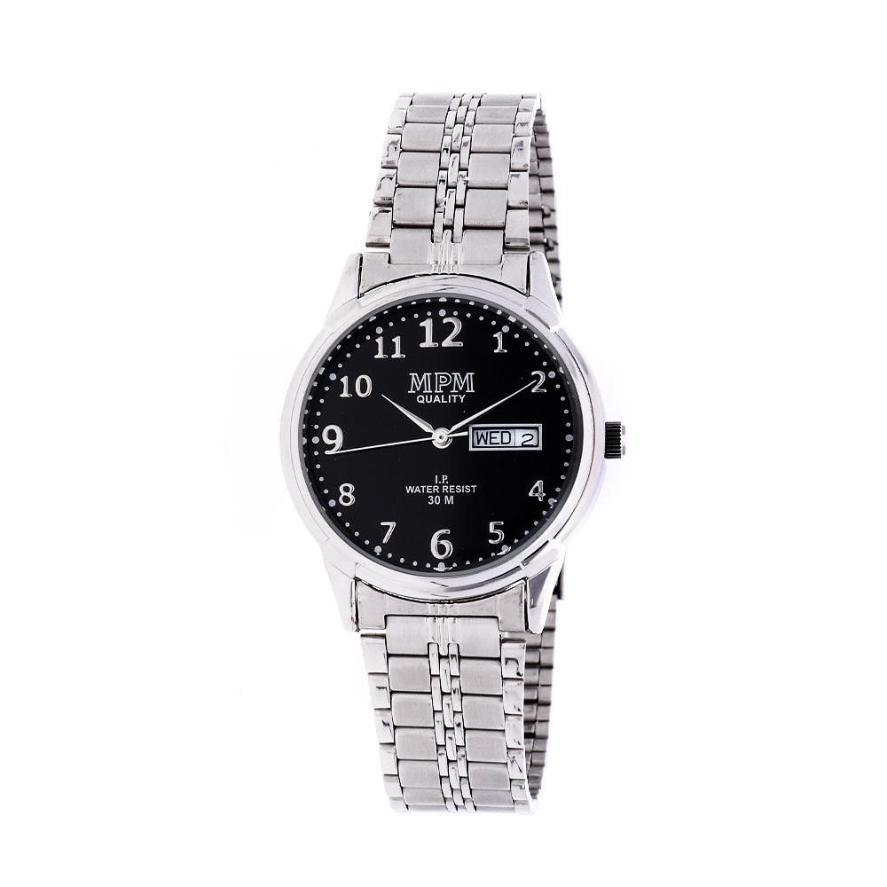 Elegantní kovové hodinky s ukazatelem data W03M.11205 W03M.11205.B