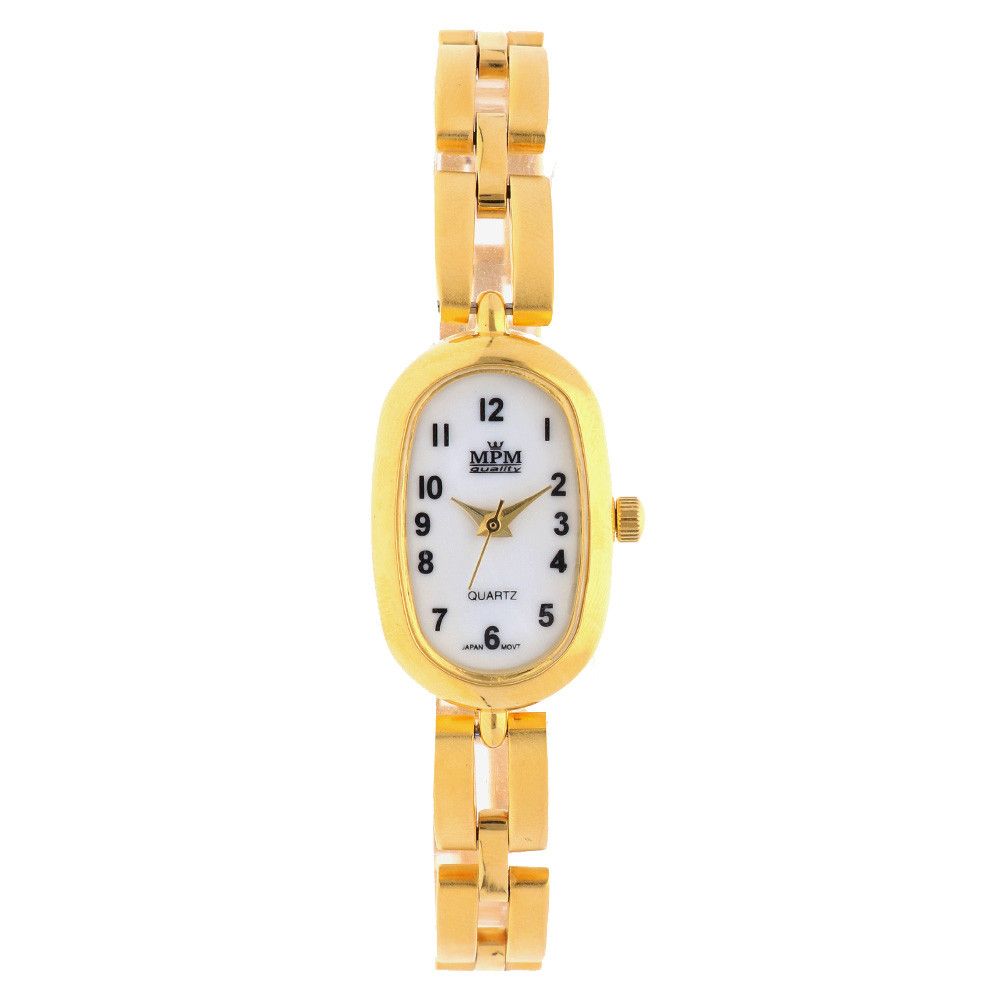 Zlaté dámské hodinky s perleťovým číselníkem W02M.11226 W02M.11226.A