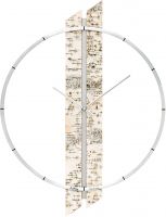 Designové nástěnné hodiny kulaté ams 9604 bříza