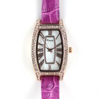 Módní dámské hodinky s perleťovým číselníkem a zirkony W02K.10522 - W02K.10522.C