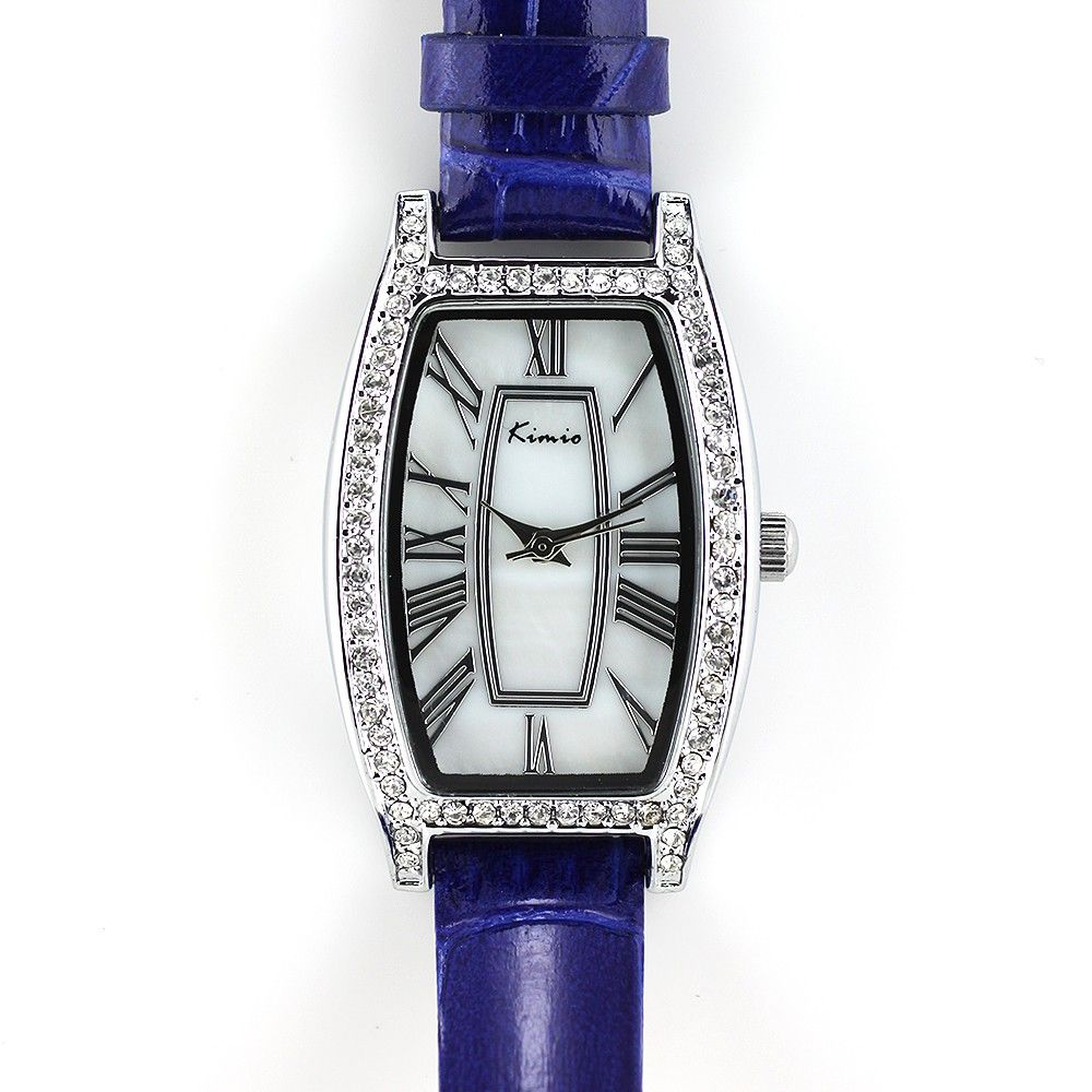Módní dámské hodinky s perleťovým číselníkem a zirkony W02K.10522