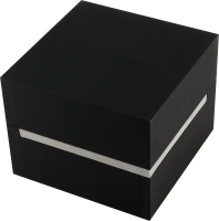 Elegantní černý box na hodinky bez loga EKH011  Krabička na hodinky bez loga | Krabička na hodinky EKH011 - černá, bez loga