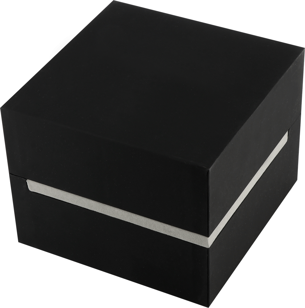 Elegantní černý box na hodinky bez loga EKH011 Krabička na hodinky bez loga Krabička na hodinky EKH011 - černá, bez loga