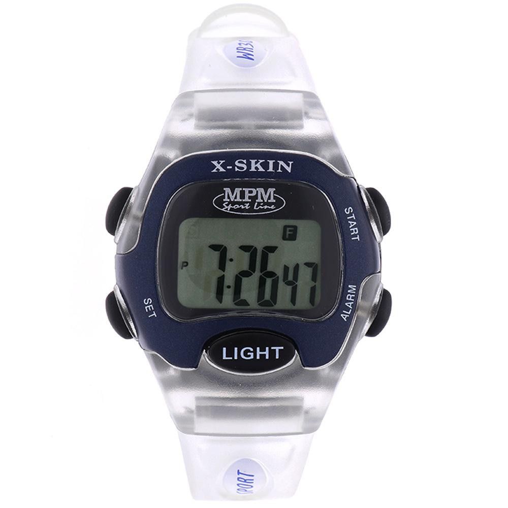 Digitální hodinky s ukazatelem data, alarmem, stopkami a podsvíceným displayem 58-D61327LTT102001 - 58-D61327LTT102001