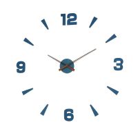 Nalepovací dřevěné nástěnné hodiny s  elegantními dřevěnými ručkami. Hodiny mají plynulý chod E01.3871