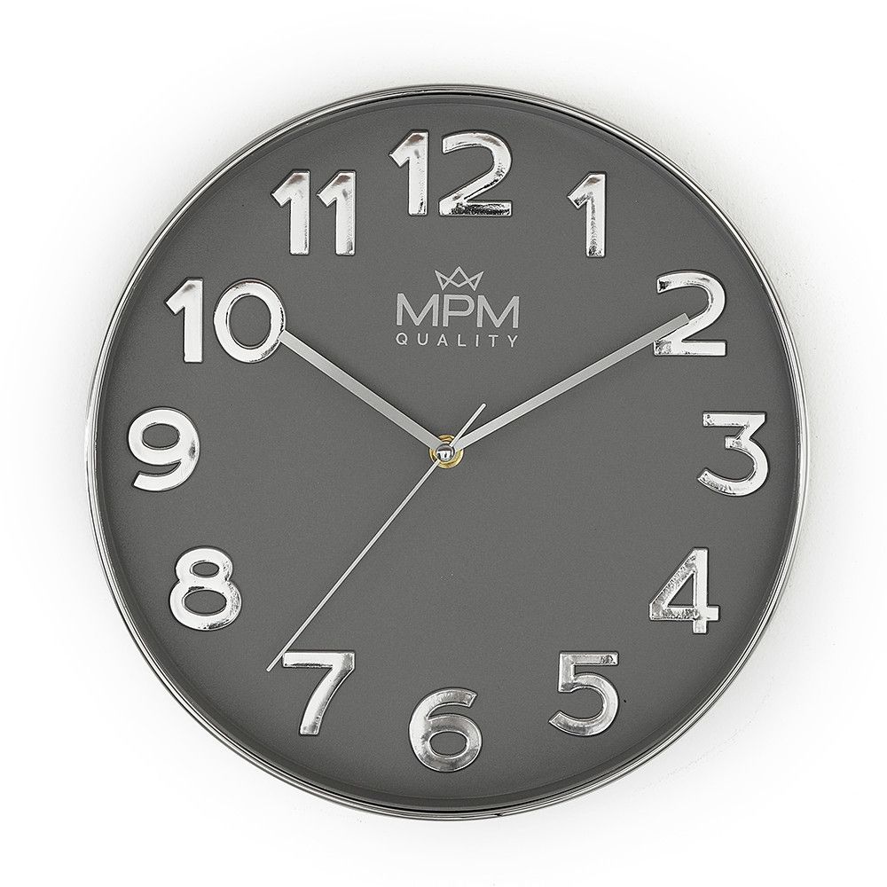 Nástěnné plastové hodiny MPM Simplicity II jsou jednoduché hodiny ve futuristických barvách s číslicemi v 3D provedení. U hodin jsou hlavním výrazným prvkem nejen čísla, ale také barev Nástěnné hodiny MPM Simplicity II