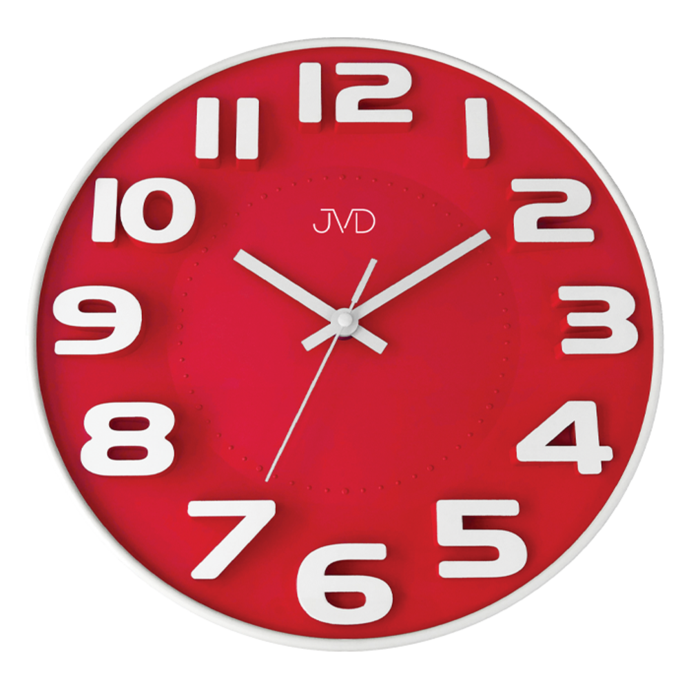 Červené hodiny JVD HA5848.4