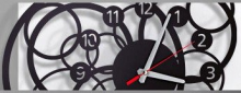 Designové nástěnné hodiny Galaktika 40cm (více barev) Barva černá Laskowscy Design
