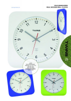 Plastové nástěnné hodiny rakouské značky Twins