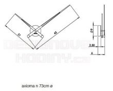Designové nástěnné hodiny Nomon AxiomaNP Gold 73cm