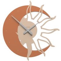Designové hodiny italské značky v barvě terracotta CalleaDesign