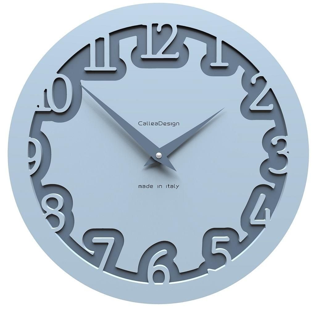Designové hodiny 10-002 CalleaDesign Labirinto 30cm (více barevných verzí) Barva černá klasik-5 - RAL9017