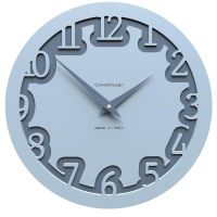 Designové hodiny 10-002 CalleaDesign Labirinto 30cm (více barevných verzí) Barva šedomodrá světlá-41