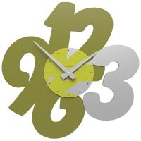 Designové hodiny 10-105 CalleaDesign 47cm (více barev) Barva zelená oliva-54